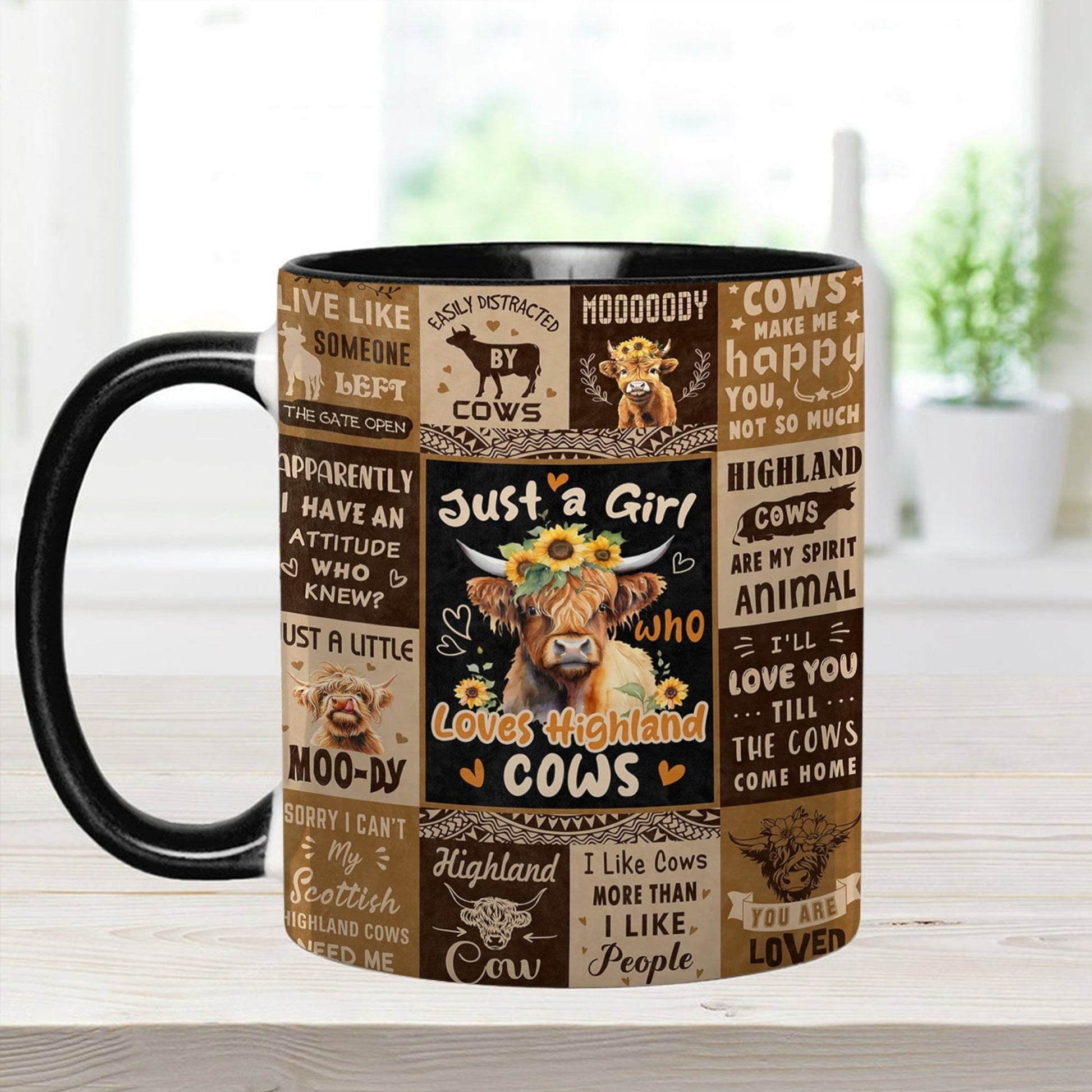 Love Cows - Adorable Cow Collage Accent Mug