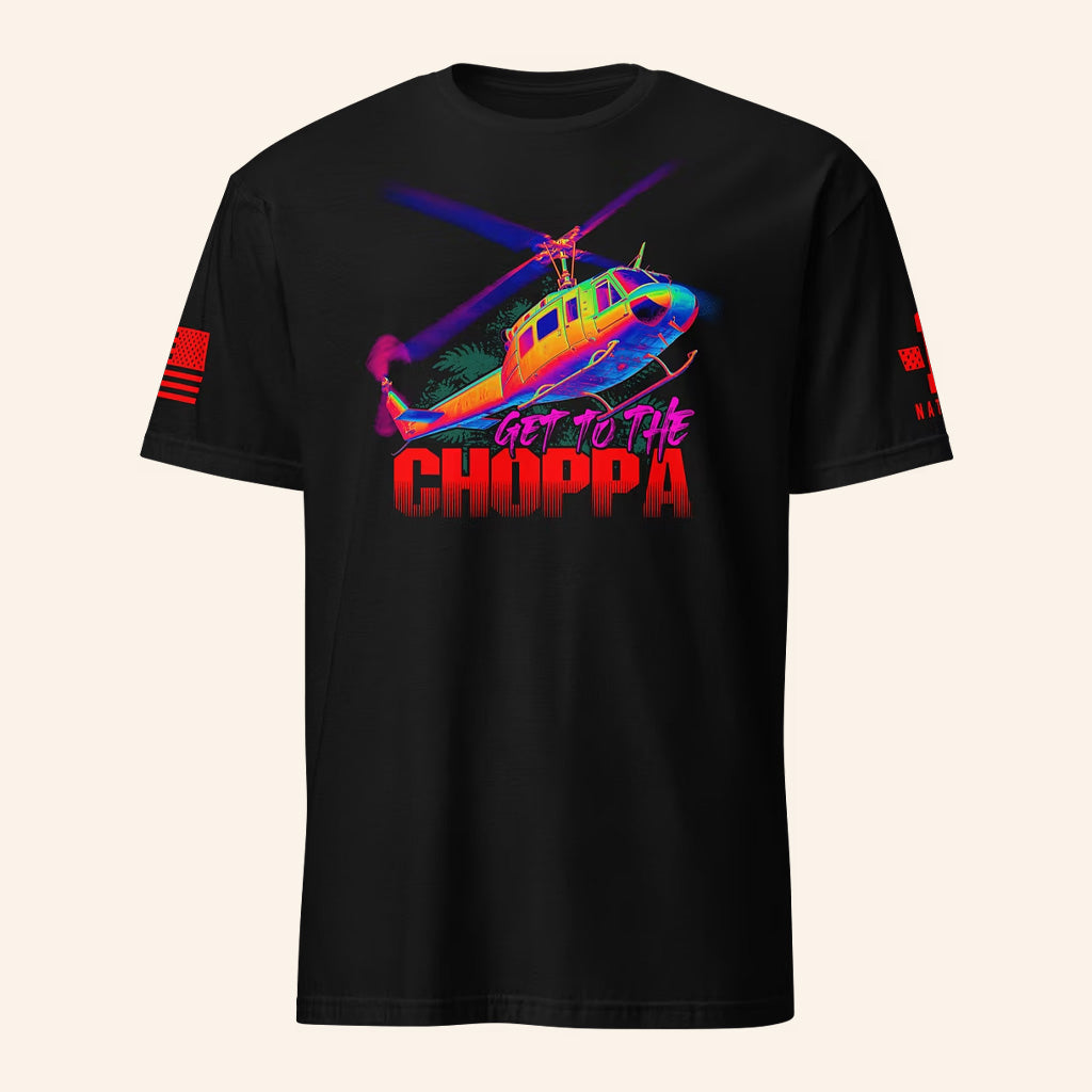 1 Nation Design Merch Get To The Choppa T-Shirt Patriotic Gifts For Him - Lily Birch Market