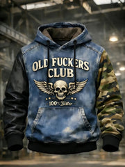 100 Percent Bitter Old Fuckers Club Hoodie Funny Saying Hooded Sweatshirt Gifts For Men - Lilybirchmarket