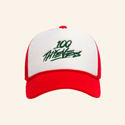 100 Thieves Merch Embroidered Trainer Trucker Hat Christmas Presents For Boyfriend - Lilybirchmarket
