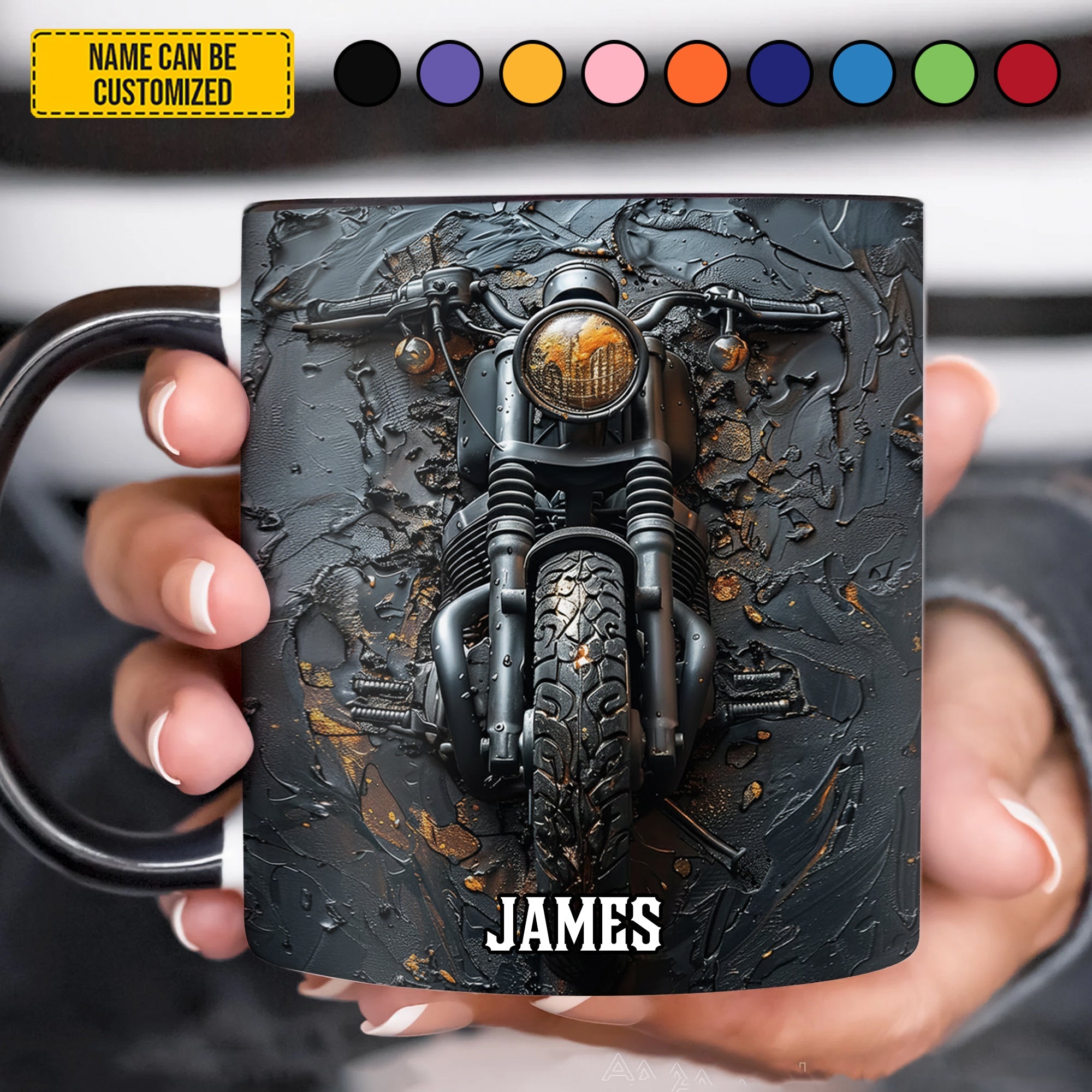 Vintage Bike - Personalized Biker Accent Mug
