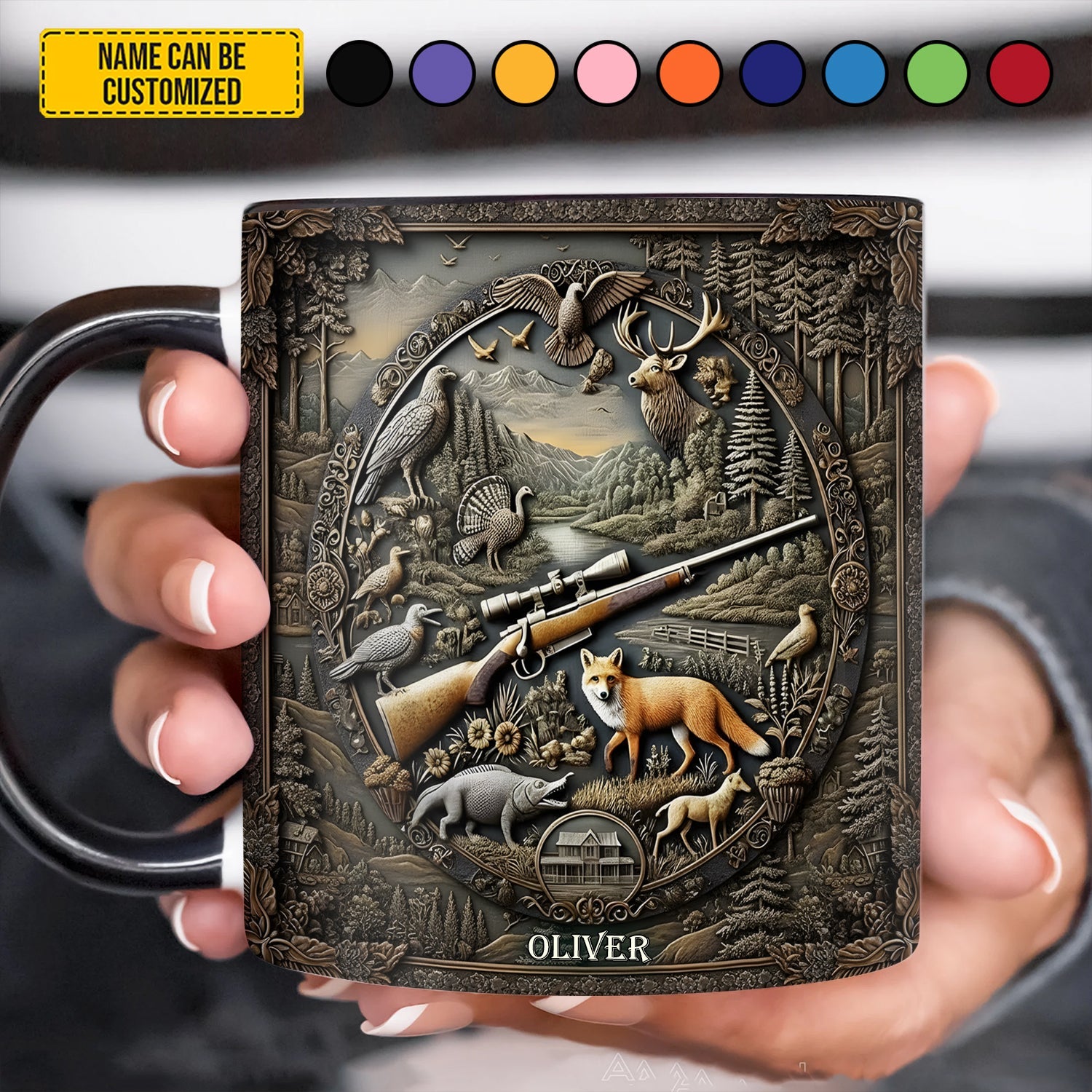 Legacy of the Wild – Personalized Hunting Accent Mug
