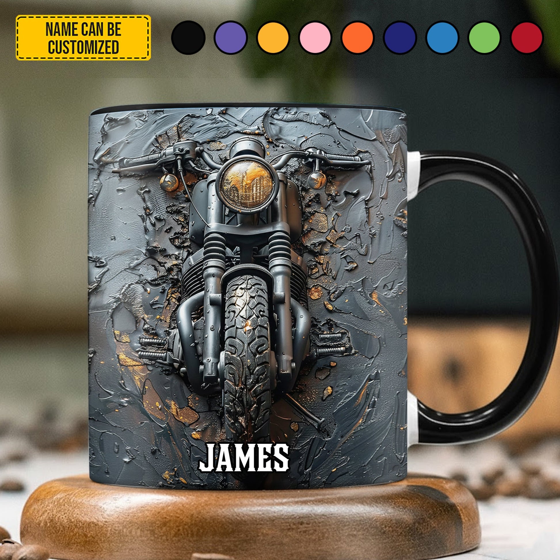 Vintage Bike - Personalized Biker Accent Mug