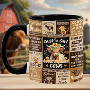 Love Cows - Adorable Cow Collage Accent Mug