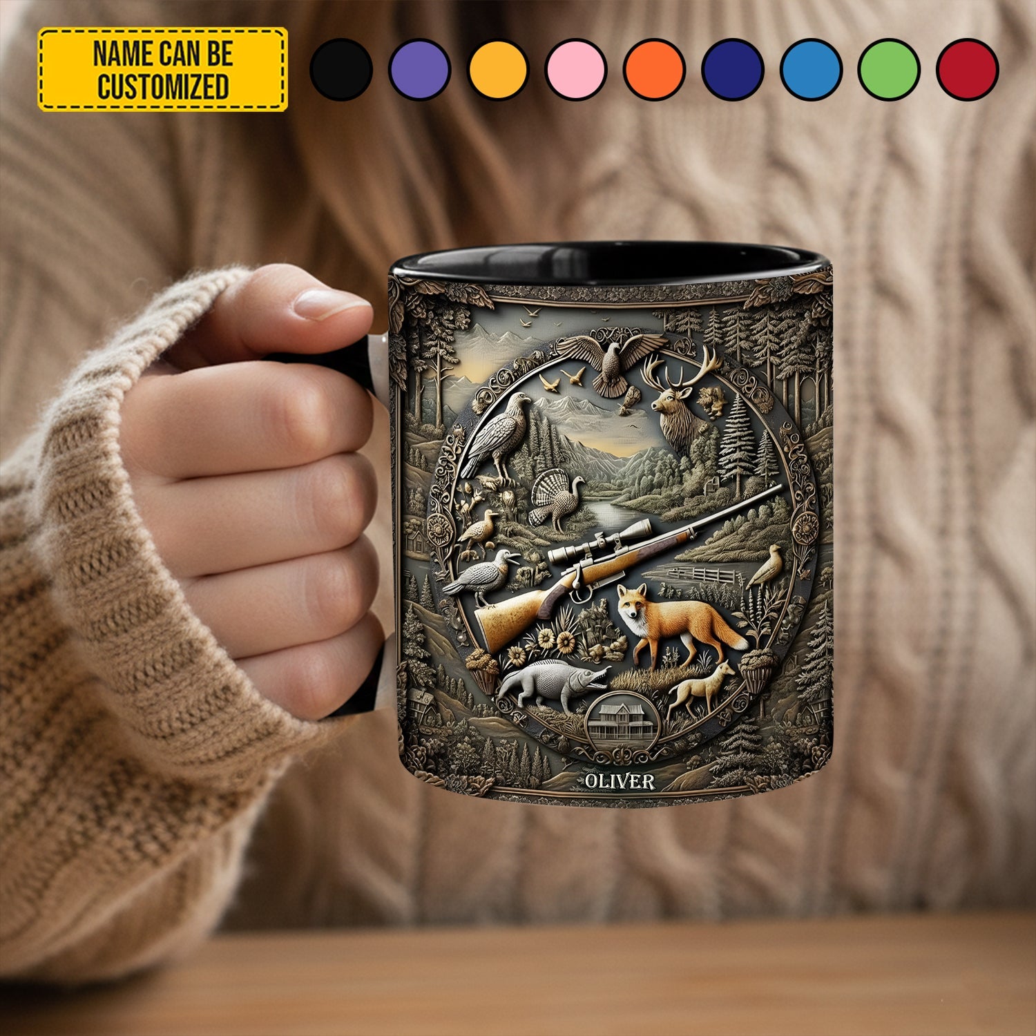 Legacy of the Wild – Personalized Hunting Accent Mug