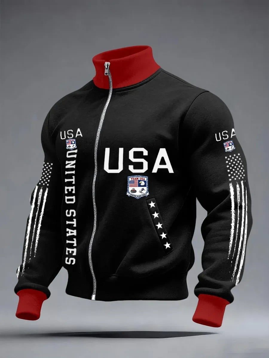 Team USA Ice Hockey 2026 Winter Olympics Jacket Game Day Sports Apparel Hockey Lovers Gifts