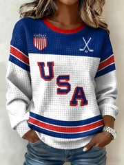 Team USA Ice Hockey Milano Cortina 2026 Winter Olympics Sweatshirt Women's Milano Cortina Merch - MadebyMun