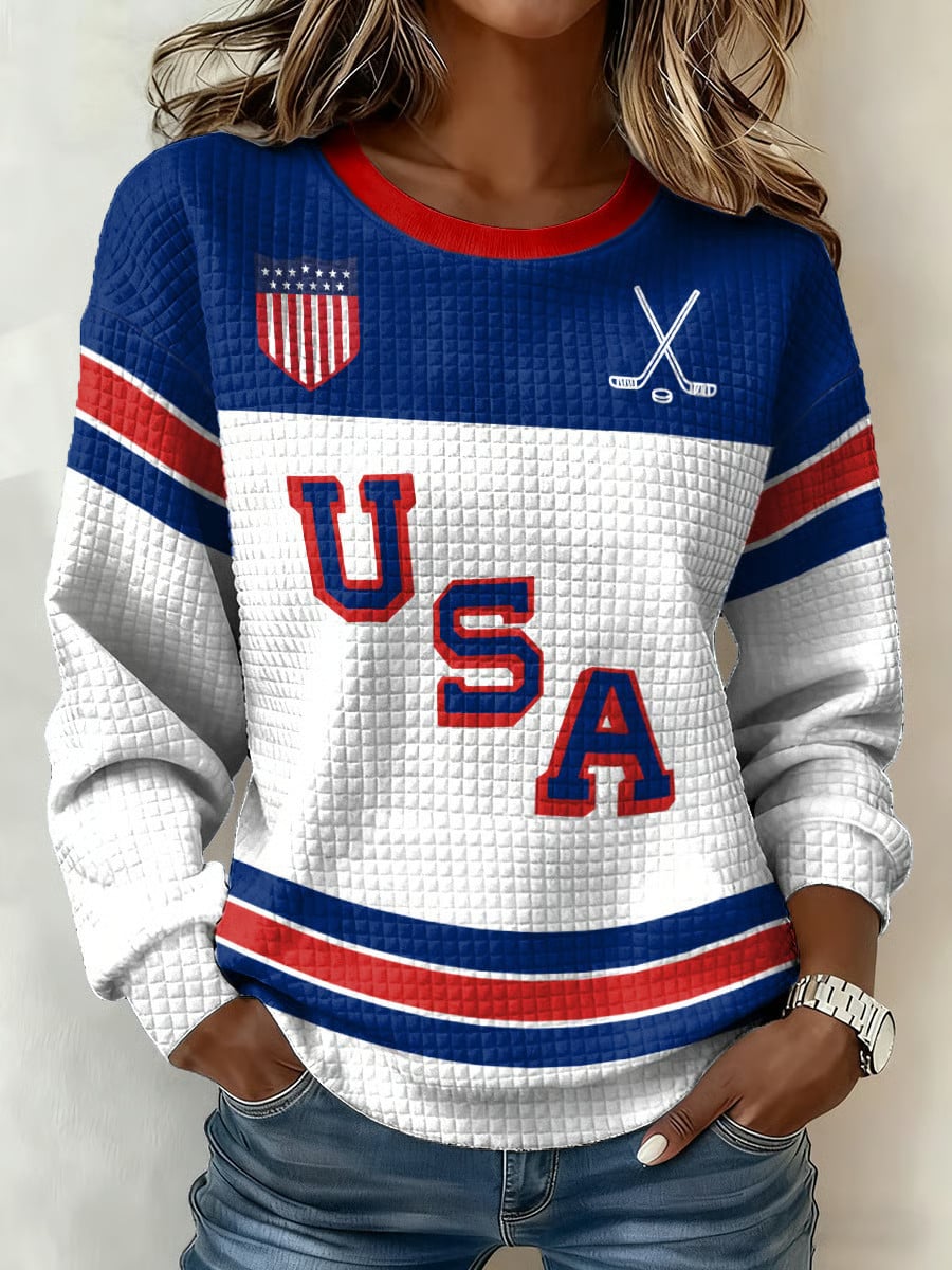 Team USA Ice Hockey Milano Cortina 2026 Winter Olympics Sweatshirt Women's Milano Cortina Merch - MadebyMun