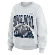 Seahawks Super Bowl Merch Seattle Seahawks WEAR by Erin Andrews Super Bowl LX Champions Sweatshirt - MadebyMun