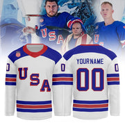 Personalized Olympic Winter Team USA Ice Hockey Night 2026 Jersey Milano Cortina 2026 Merch - MadebyMun