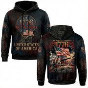 1776 We The People USA Patriot Hoodie American Flag Fan Gear Best Gift For Independence Day - Lilybirchmarket
