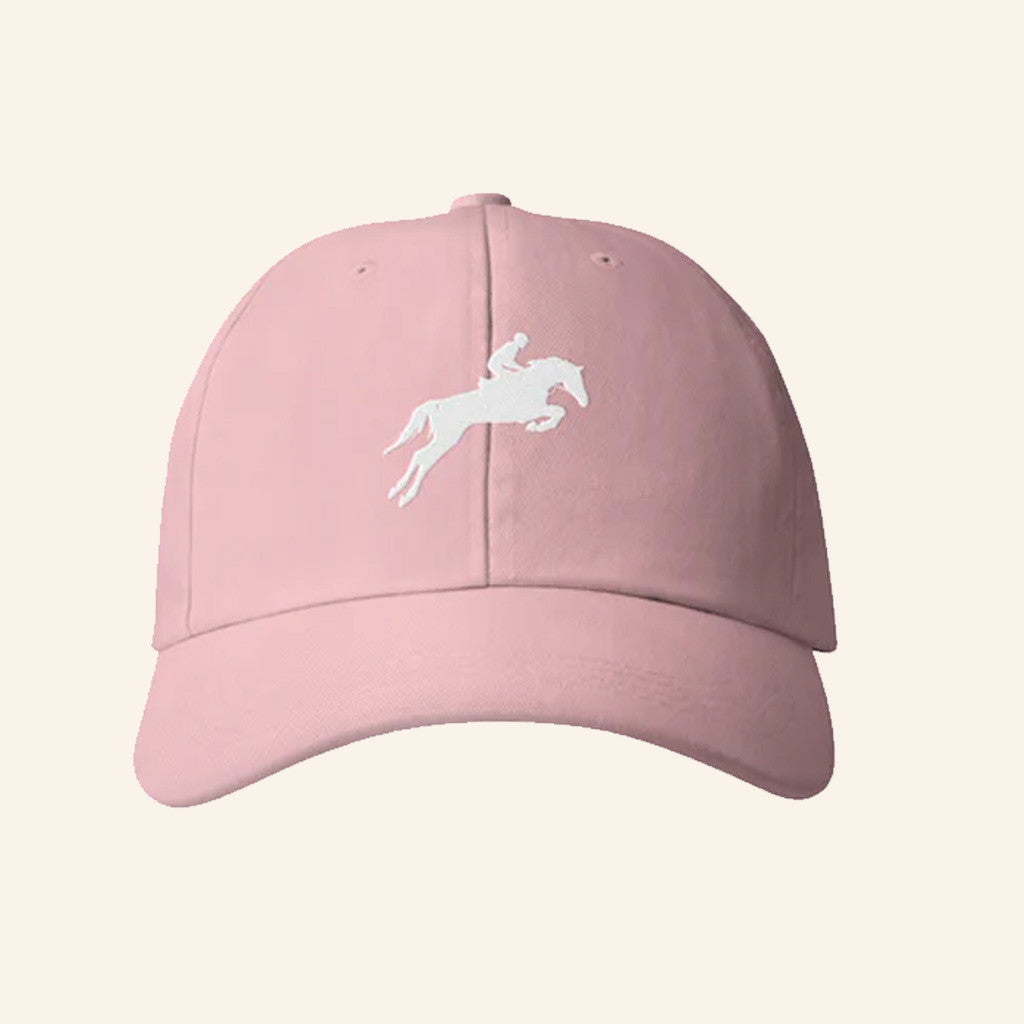 1St Merch Showjumping Graphic Embroidered Pink Hat Gifts For Girlfriend - Lilybirchmarket