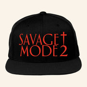 21 Savage Merch Savage Mode 2 Snapback Hat Embroidered Birthday Present For Him - Lilybirchmarket