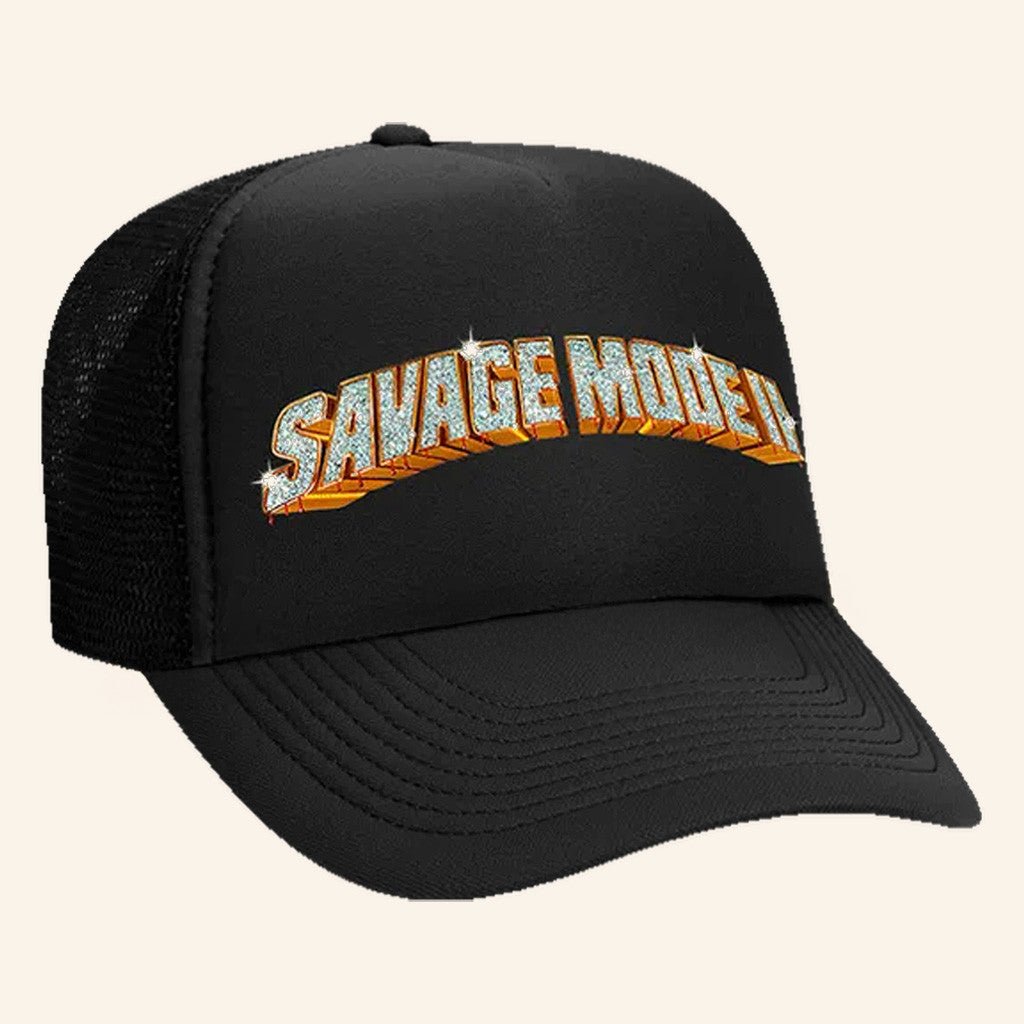 21 Savage Merch Savage Mode II Trucker Hat Gifts For Rapper Fans - Lilybirchmarket