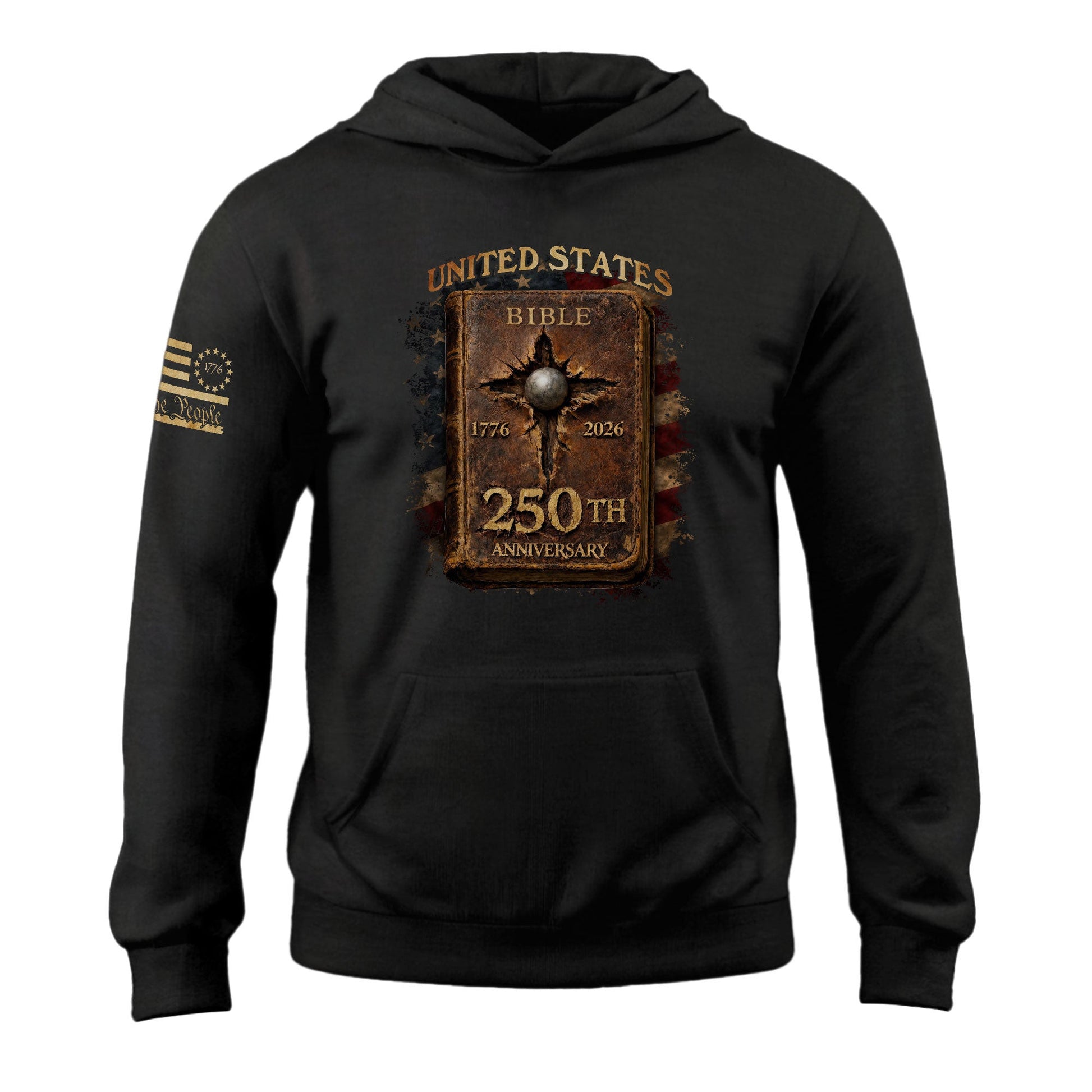 250 Years Celebration Hoodie 1776 2026 Christian USA Patriotic Independence Wear Gift - Lilybirchmarket