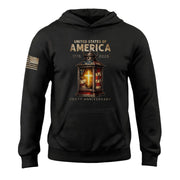 250 Years Christian Faith Hoodie 1776 2026 USA Patriotic Freedom Best Gift - Lilybirchmarket