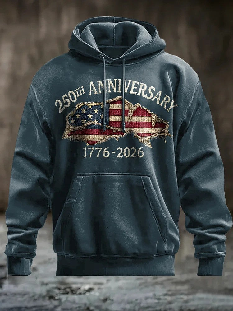 250Th Anniversary 1776 2026 Hoodie 3D Print Unique Fourth Of July 250 Years Birthday Merch - Lilybirchmarket