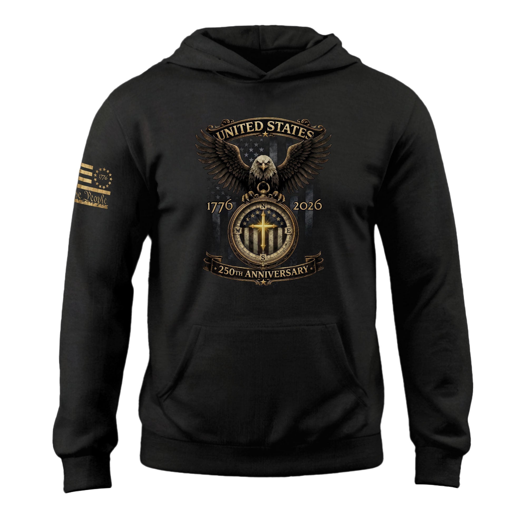 250th Anniversary Christian Freedom Hoodie 1776 2026 USA Patriotic Faith Apparel Gift - Lilybirchmarket