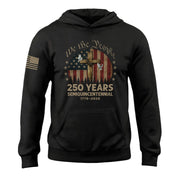 250th Anniversary Hoodie 1776 2026 USA Christian Patriotic Faith Freedom Celebration - Lilybirchmarket