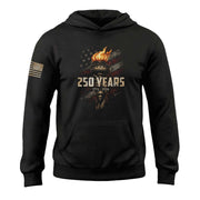 250th Anniversary Liberty Torch Hoodie 1776 2026 USA Patriotic Men Best Gift - Lilybirchmarket