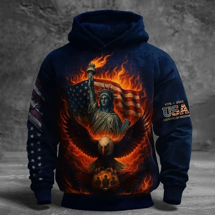 250Th Anniversary Of America Hoodie USA 250 Years Of Freedom Patriotic Clothing Gifts For Dad - Lilybirchmarket