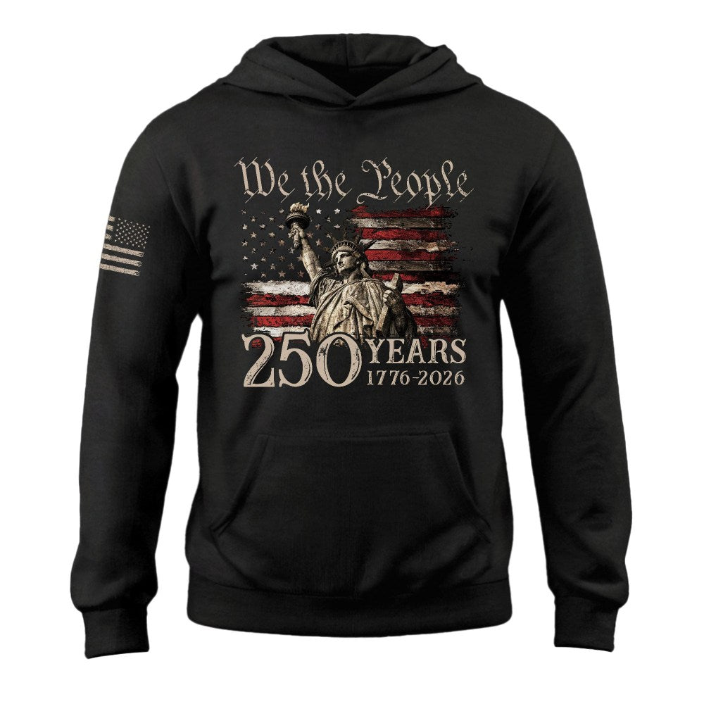250th Anniversary USA Hoodie 1776 2026 American Patriotic Celebration Wear Best Gift - Lilybirchmarket
