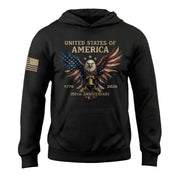 250th Anniversary USA Hoodie 1776 2026 Vintage American Heritage Freedom Apparel Gift - Lilybirchmarket