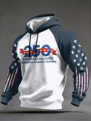 250th Anniversary USA Hoodie Freedom Alliance Celebrates America's Birthday Patriotic Apparel - Lilybirchmarket