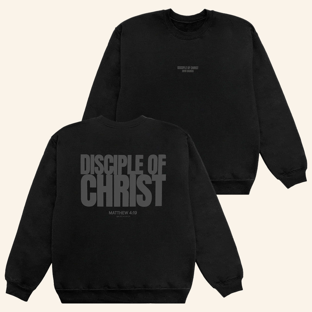 2819 Church Merch Disciple Of Christ Black Sweatshirt Gifts For Dad - Lilybirchmarket