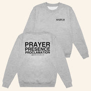 2819 Church Merch House Of Prayer Grey Sweatshirt Present For Dad - Lilybirchmarket