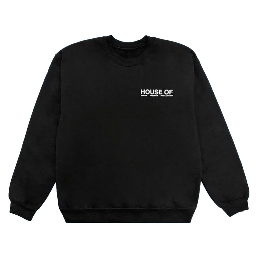 2819 Merch House Of Prayer Black Sweatshirt Father's Day Presents For Dad Ideas 2025 - Lilybirchmarket