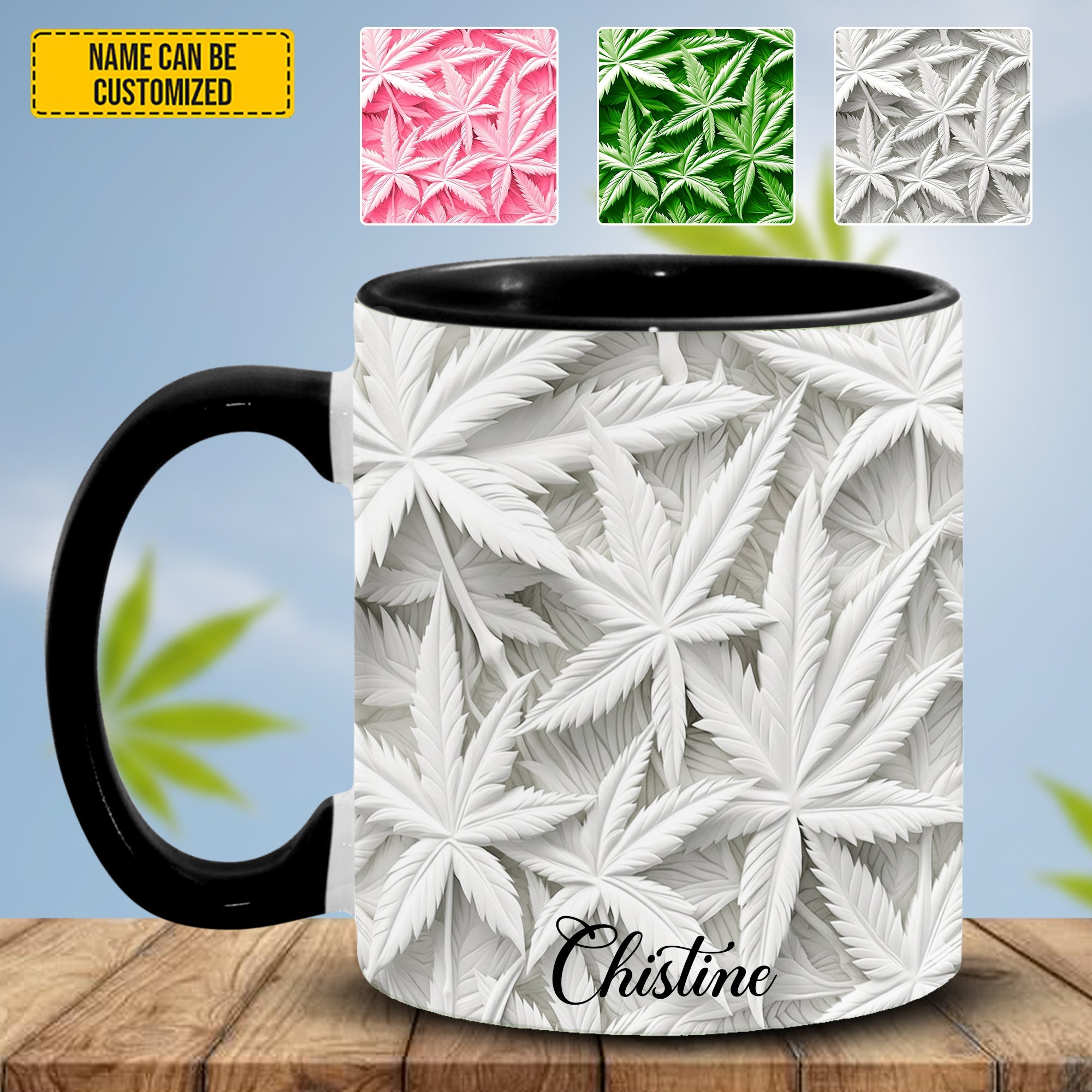 Weed Accent mug - Personalized Weed Accent Mug