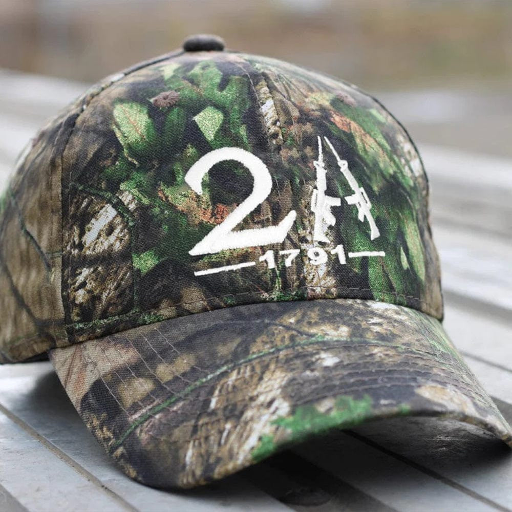 2A 1791 Second Amendment Embroidered Camo Hat Pro Gun Rights Hat Gifts For Gun Lovers - Lilybirchmarket