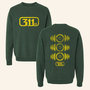 311 Merch Green Soundsystem Crewneck Sweatshirt Gift Ideas For Rock Fans - Lilybirchmarket