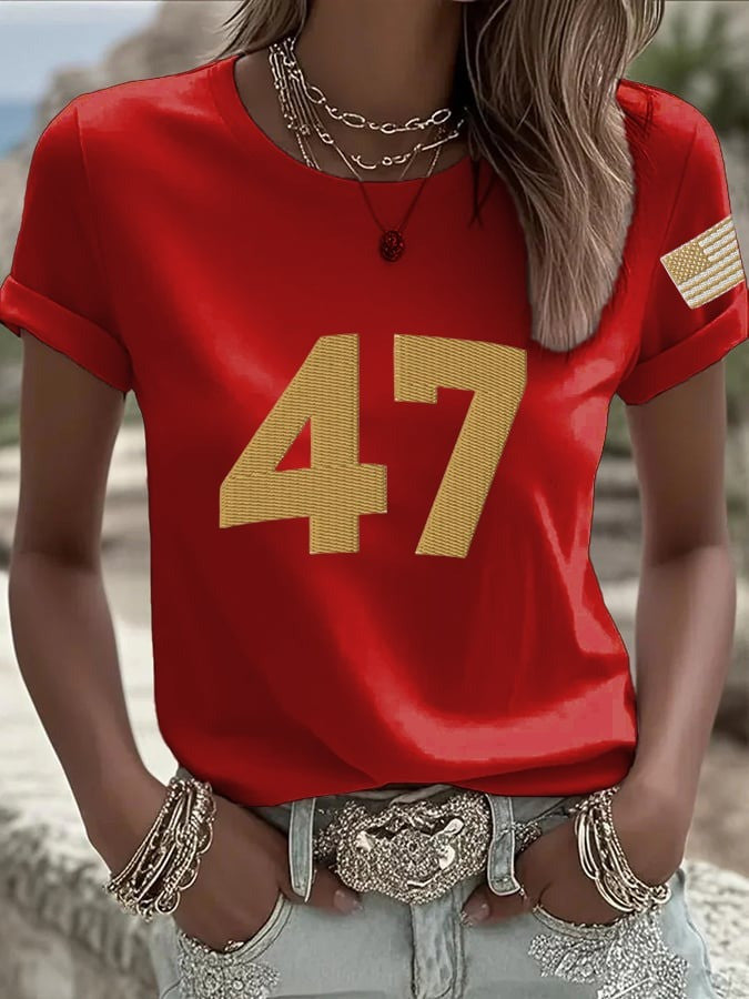 47 Hat Charlie Kirk Merch Trump Gold Embroidered Hat Patriotic Gifts For Father - Lilybirchmarket