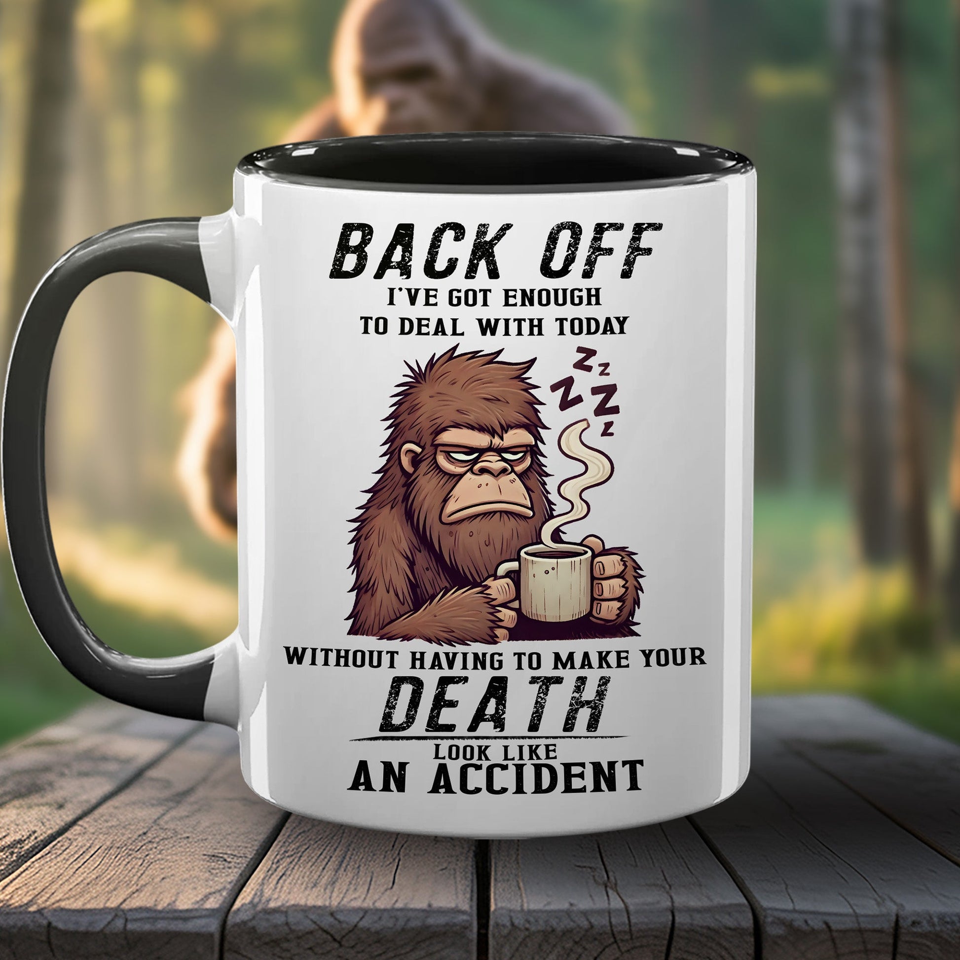 Funny Bigfoot Coffee Accent Mug