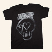 5SOS Merch 5 Seconds Of Summer Heartskull T-Shirt Cool Gifts For Music Lovers - Lily Birch Market