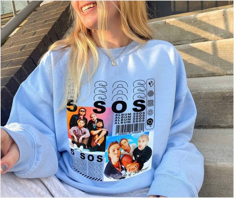 5Sos Sweatshirt 5 Seconds Of Summer Shirt Tour Shirt The 5Sos Show Merch 5 Seconds Of Summer T-Shirt Gifts For Besties - Lilybirchmarket