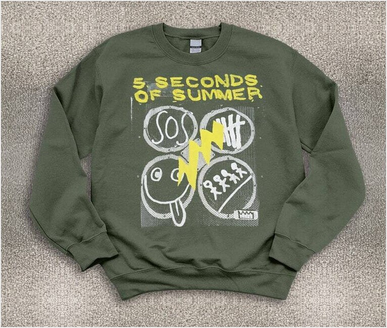 5Sos Sweatshirt, 5 Seconds Of Summer Starry Night Shirt, 5Sos Tour Concert, Gift For Men Gifts For Him - Lilybirchmarket