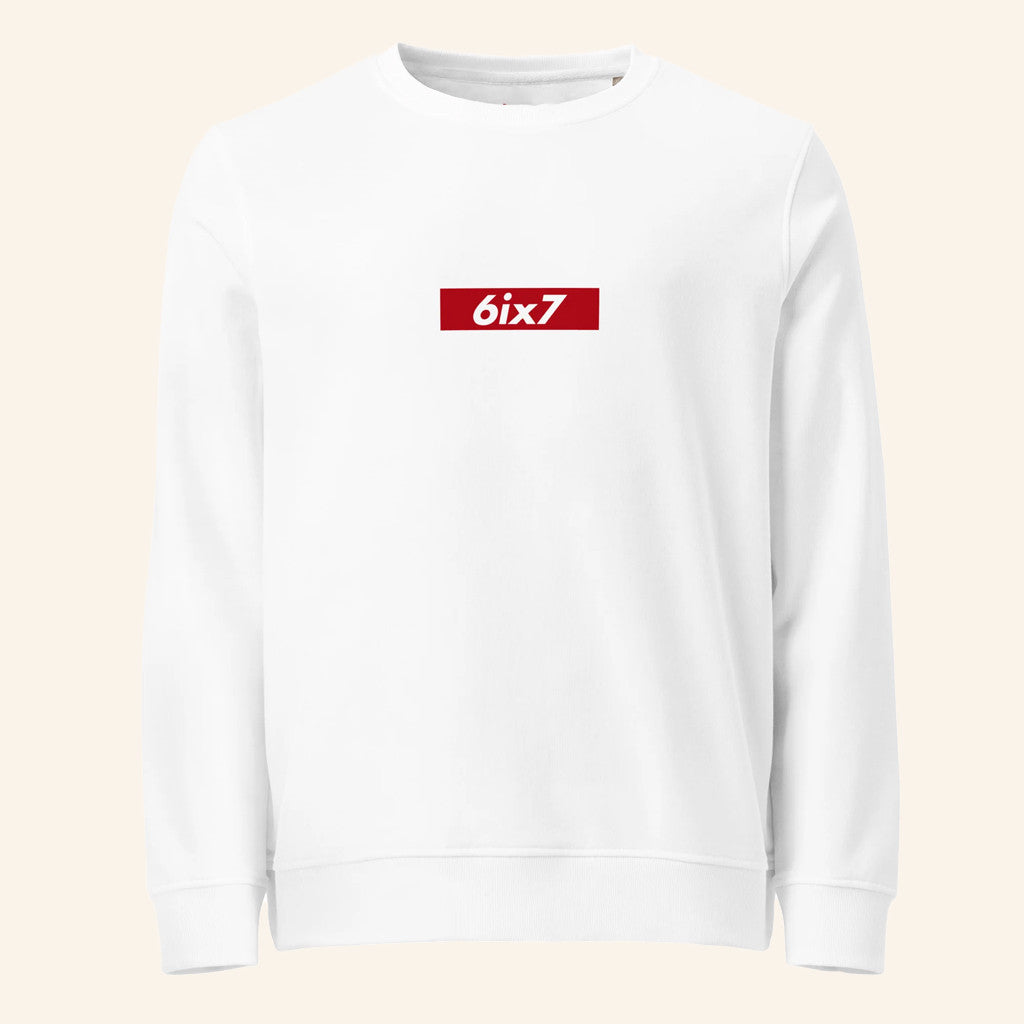 6Ix7 Merch White Statement Crewneck Sweatshirt Christmas Gift Ideas For Him - Lilybirchmarket