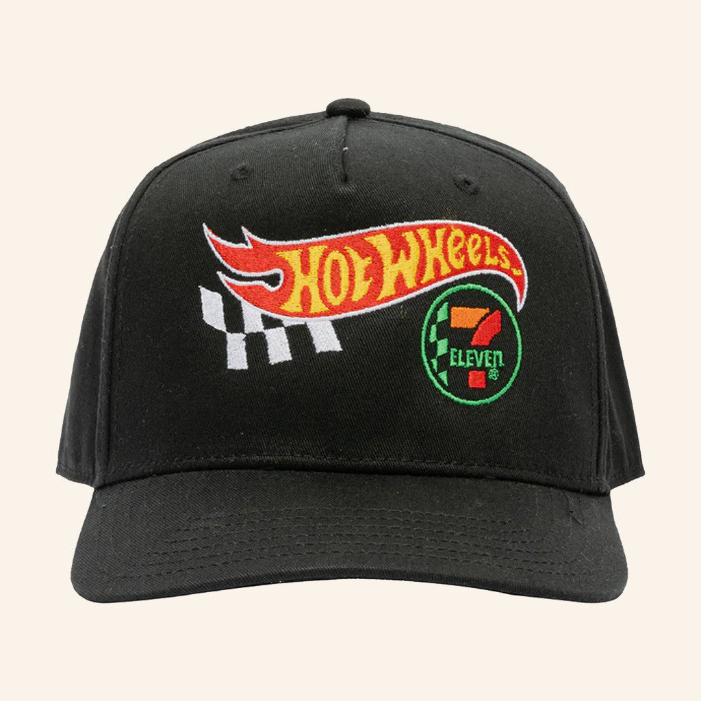 7 Collection Store Merch 7 Eleven X Hot Wheels Checker Embroidered Hat Gift Ideas For Husband - Lilybirchmarket