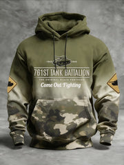 761st Tank Battalion Come Out Fighting Camo Hoodie African American Pride Apparel Gifts - Lilybirchmarket