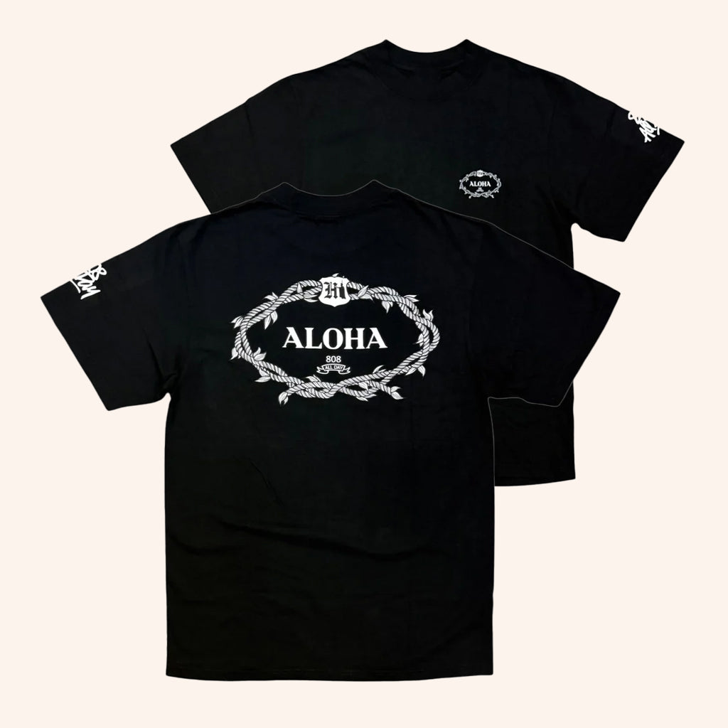 808 All Day Merch 808Allday Aloha T-Shirt Black Gifts Ideas For Boyfriend - Lily Birch Market