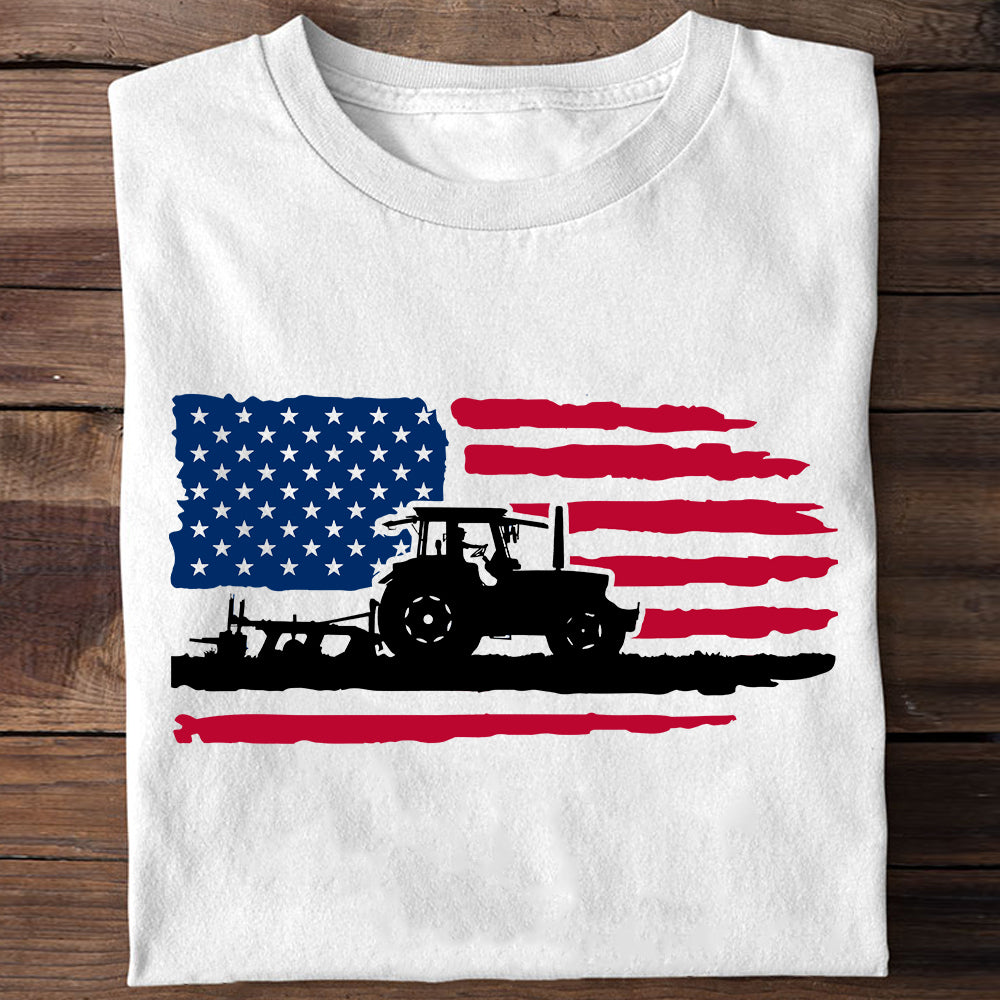 American Farm Tractor Classic Unisex T-Shirt Gildan 5000 (Made In US)