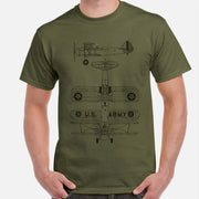 Boeing-Stearman Model 75 Classic Unisex T-Shirt Gildan 5000 (Made In US)