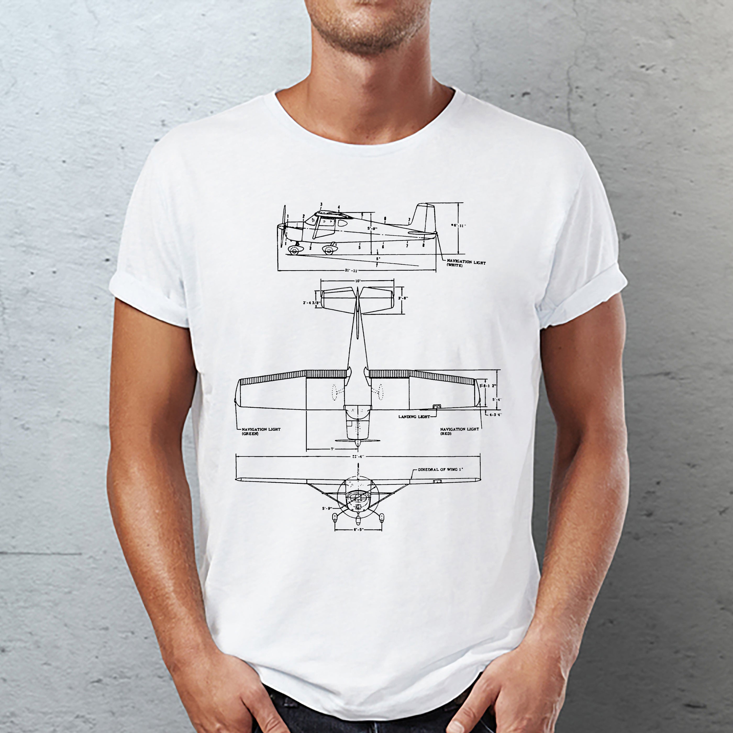 Cessna 150 Classic Unisex T-Shirt Gildan 5000 (Made In US)