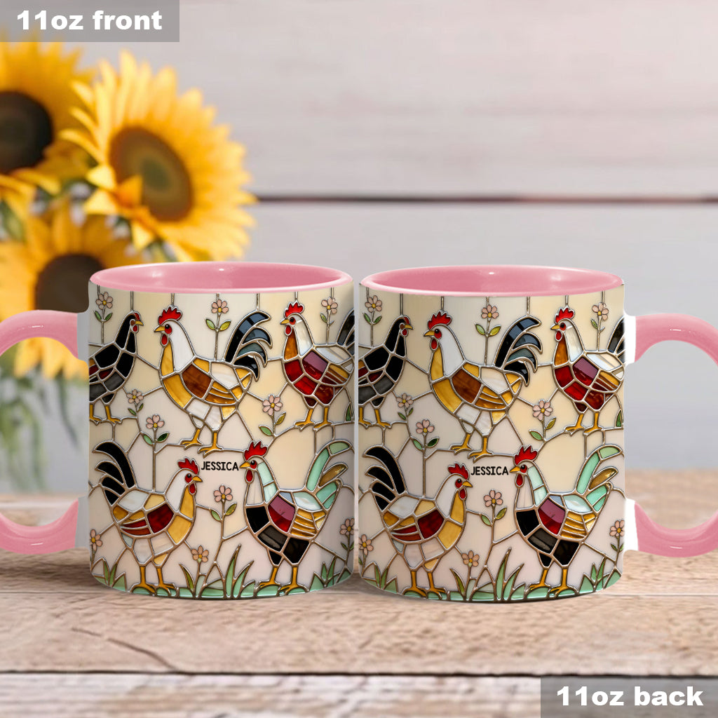 Chicken Farm - Personalized Chicken Accent Mug