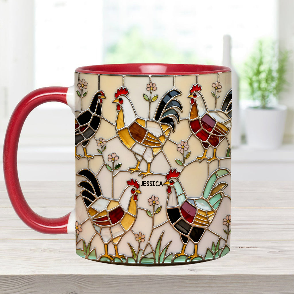 Chicken Farm - Personalized Chicken Accent Mug