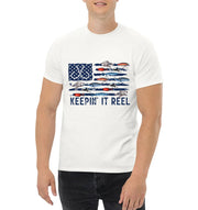 Fishing Lure Flag Classic Unisex T-Shirt Gildan 5000 (Made In US)