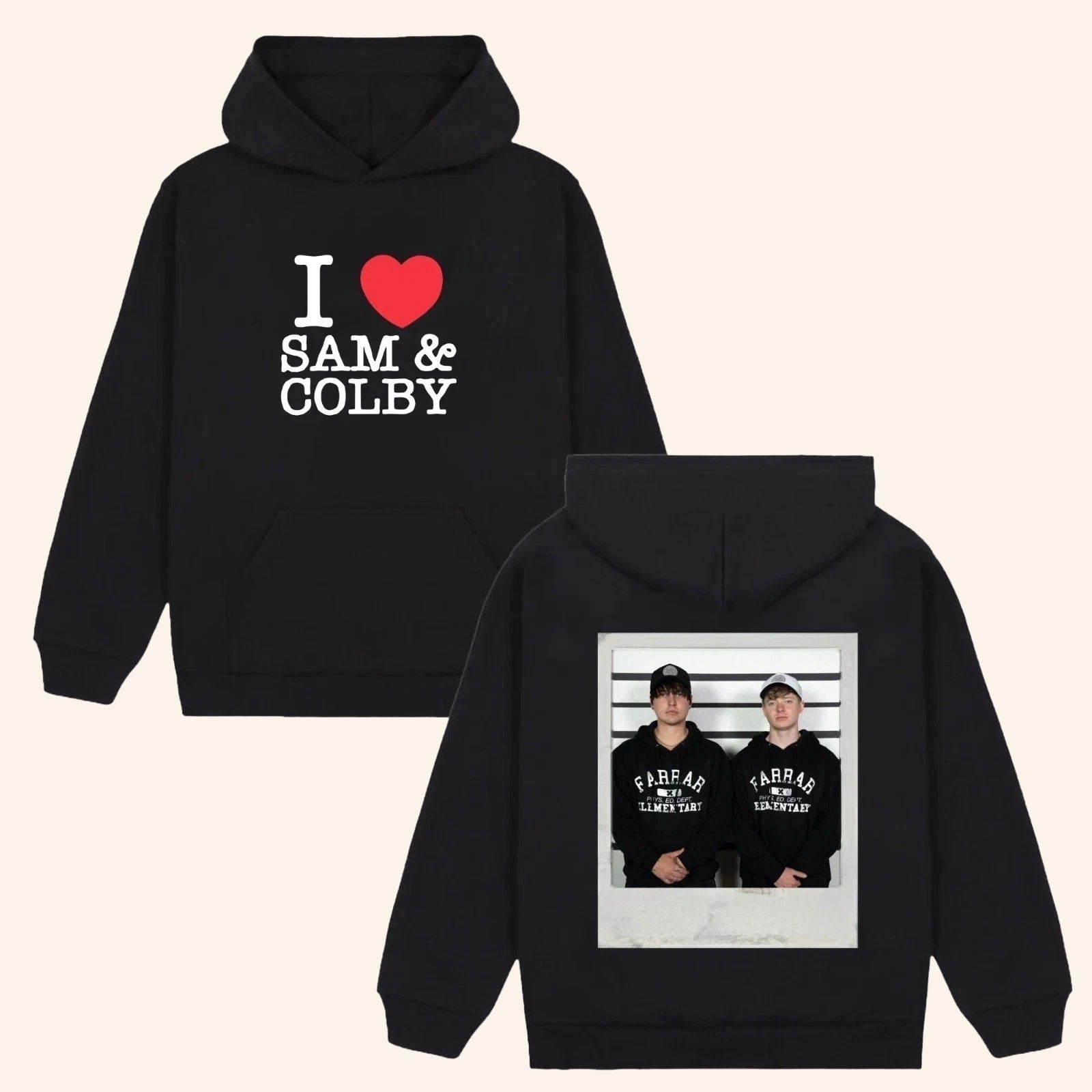 I Heart Sam And Colby Autograph Merch Hoodie